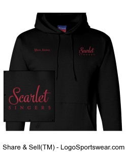 EHS Scarlet Singers Hooded Sweatshirt Design Zoom